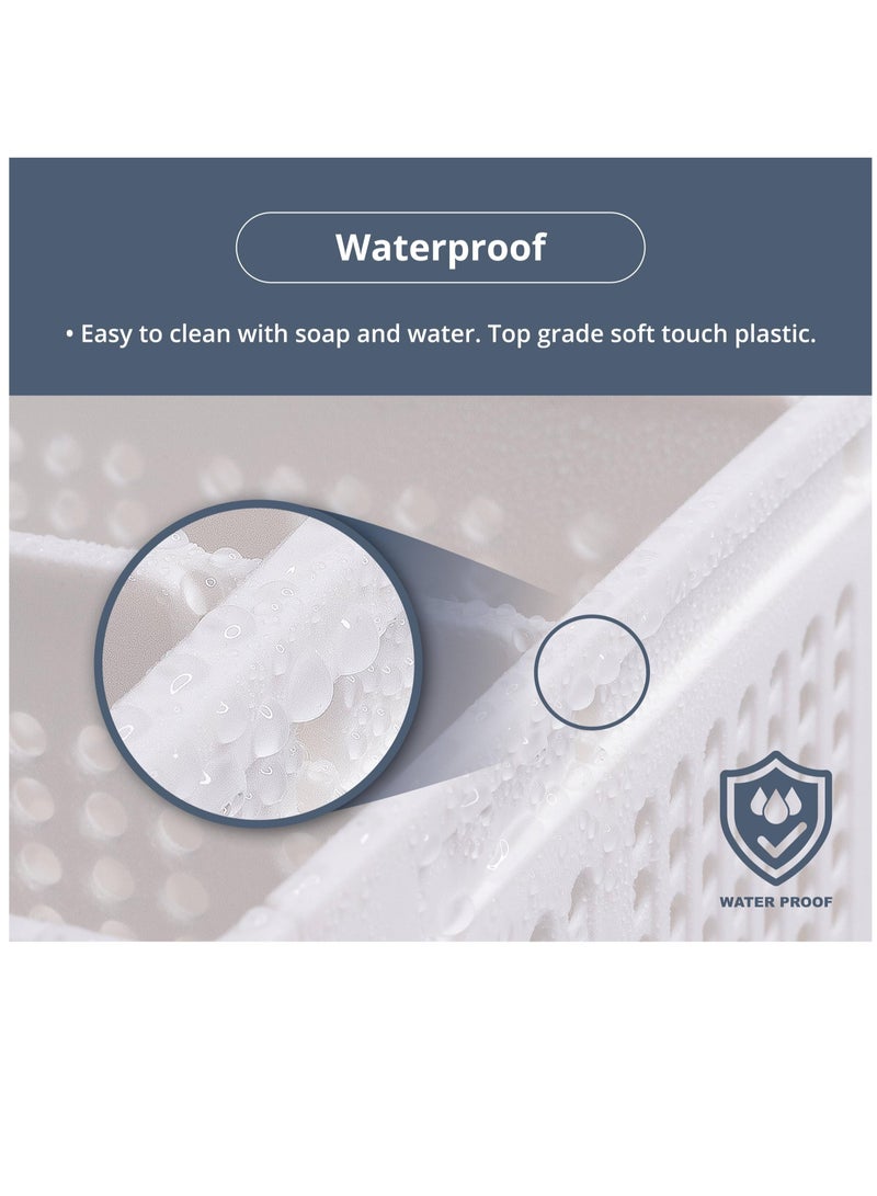 Zikra Closet Organizer, Storage Bin Container with Removable Dividers for Wardrobe & Drawers, Clothes Organizer, Office Organization, Pantry Organizer, Sturdy, Stackable & Foldable, Medium - Image 5