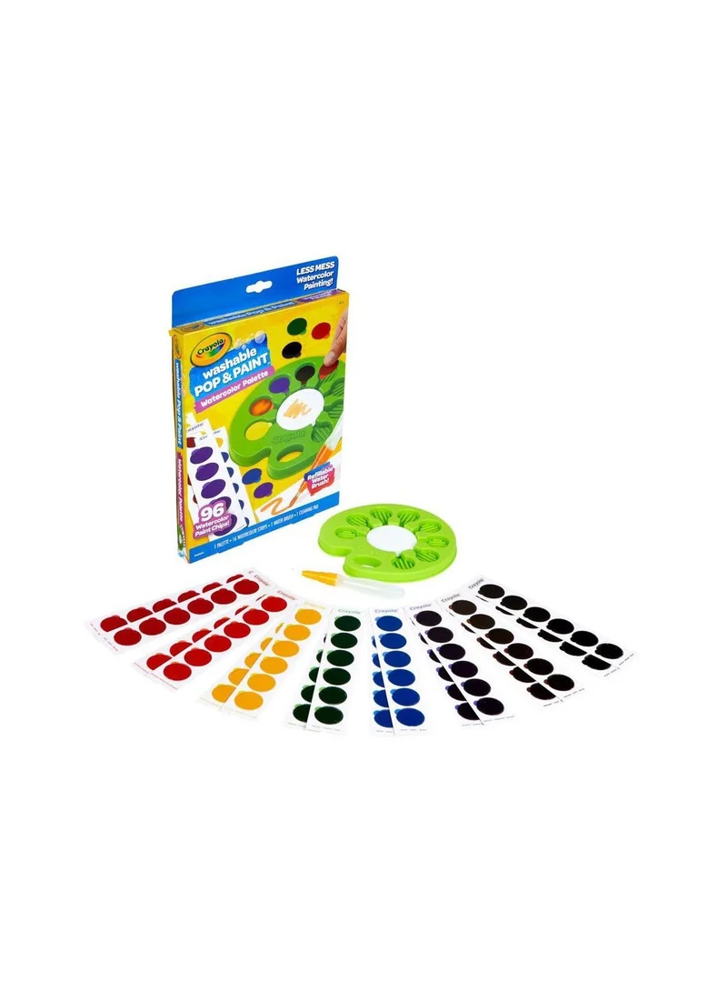 Crayola Pop & Paint Washable Watercolor Palette