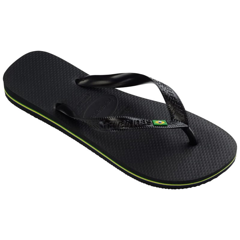 Havaianas صنادل هافاينا البرازيلية، سوداء، 6 أمريكي نساء/5 أمريكي رجال - Image 3