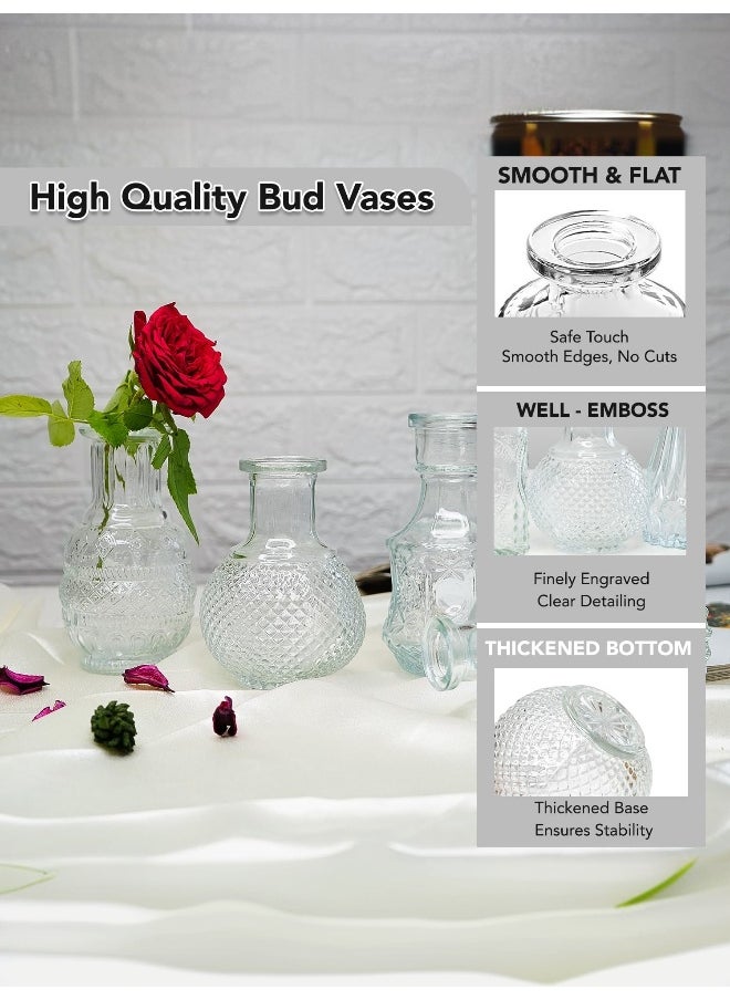 Crystal Clear Glass Bud Vases Flower Pots for Home Decoration (Set of 5) - pzsku/ZDA1CCB3EAAF706959870Z/45/_/1735648412/c3f77b14-3785-47d0-bef9-e0d70f7776de