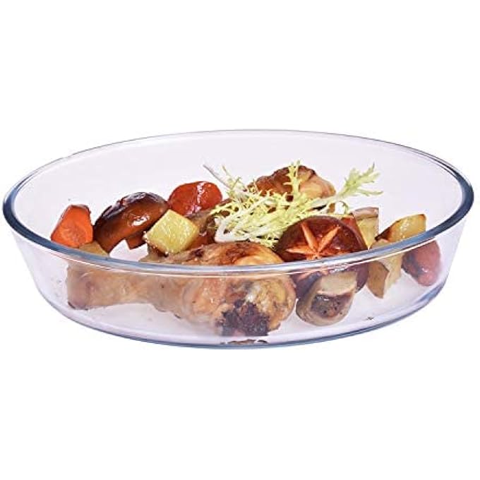 ريحني طبق خبز زجاجي بيضاوي من تاليونا 3 لتر زجاج بوروسيليكات شفاف TL2213514 - Image 4