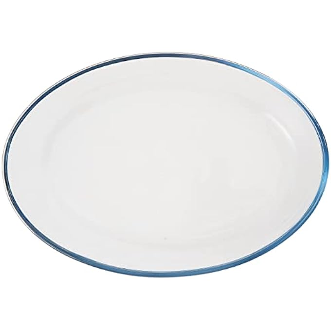 ريحني طبق خبز زجاجي بيضاوي من تاليونا 3 لتر زجاج بوروسيليكات شفاف TL2213514 - Image 2