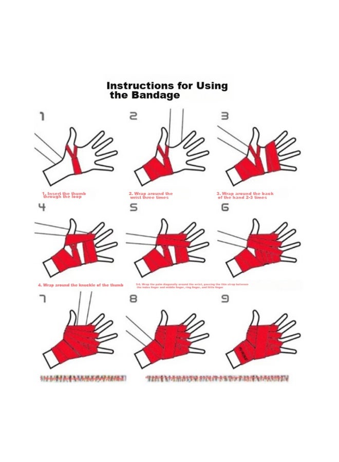 Invui Boxing Hand Wraps, 5 Meters, For Adults And Children, Elastic Sweat-absorbing, Muay Thai Fighting Hand Guards, Boxing Bandages, Hand Wrapping Straps - Image 4