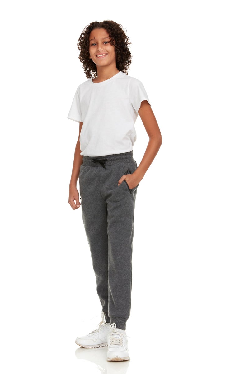 PURE CHAMP 3Pk Boys Sweatpants Fleece Athletic Workout Kids Clothes Boys Joggers with Zipper Pocket and Drawstring Size 4-20 (Set1 Size3T) - Image 5