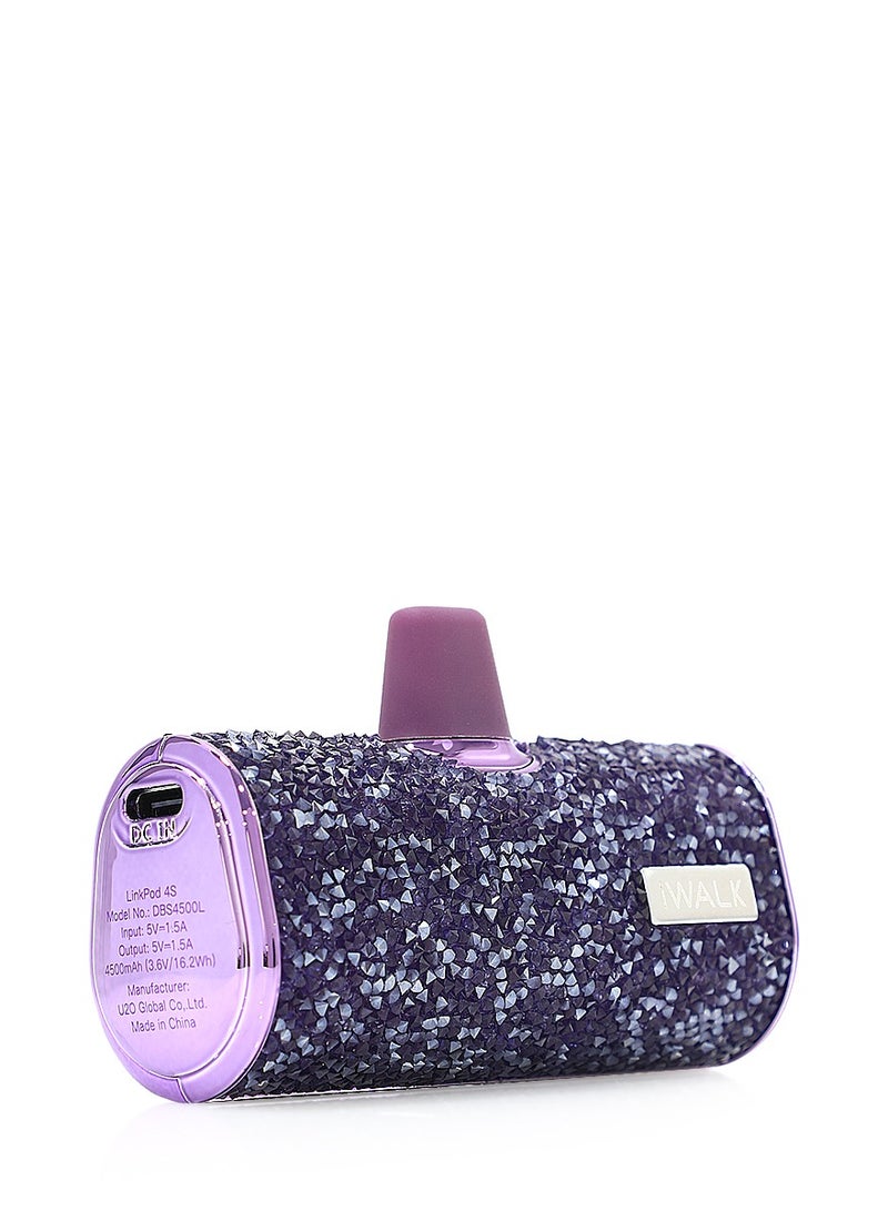 آيووك بنك الطاقة المحمول الصغير iWALK بنك طاقة صغير محمول بسعة 4500 مللي أمبير، بنك طاقة صغير محمول 4500 مللي أمبير، بنك طاقة صغير، نوع لايتننغ ماسي-أرجواني - Image 3