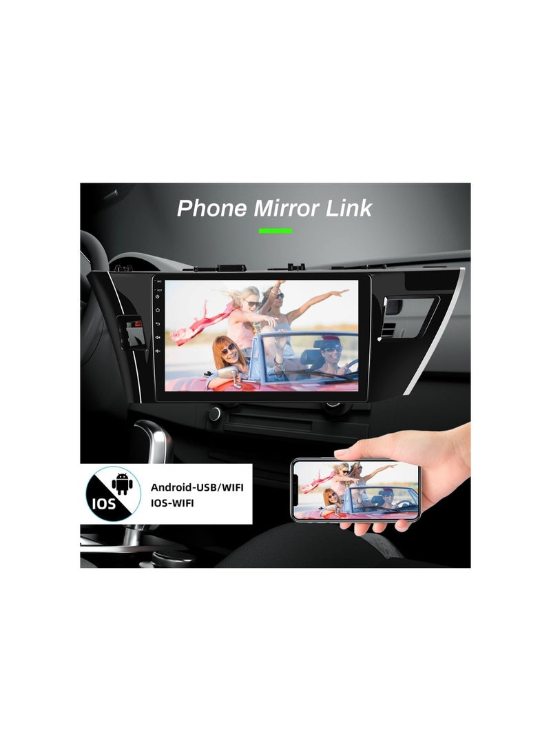 SHEZA STAR Android Car Stereo for Toyota Corolla 2014 2015 2016 6GB RAM 128GB ROM Support SIM Card, Apple Carplay, MirrorLink WiFi BT, 10 Inch IPS Touch Screen with Backup Camera Included - Image 4