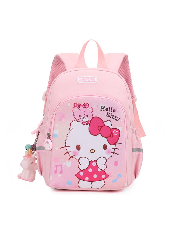Kindergarten Schoolbag 3-6 Years Old Girls' Small Class Boys' And Girls' Lightweight Children's Backpack Cartoon Bag Baby Backpack-Colors:PINK KITTY CAT-size:No Accessories - Image 1