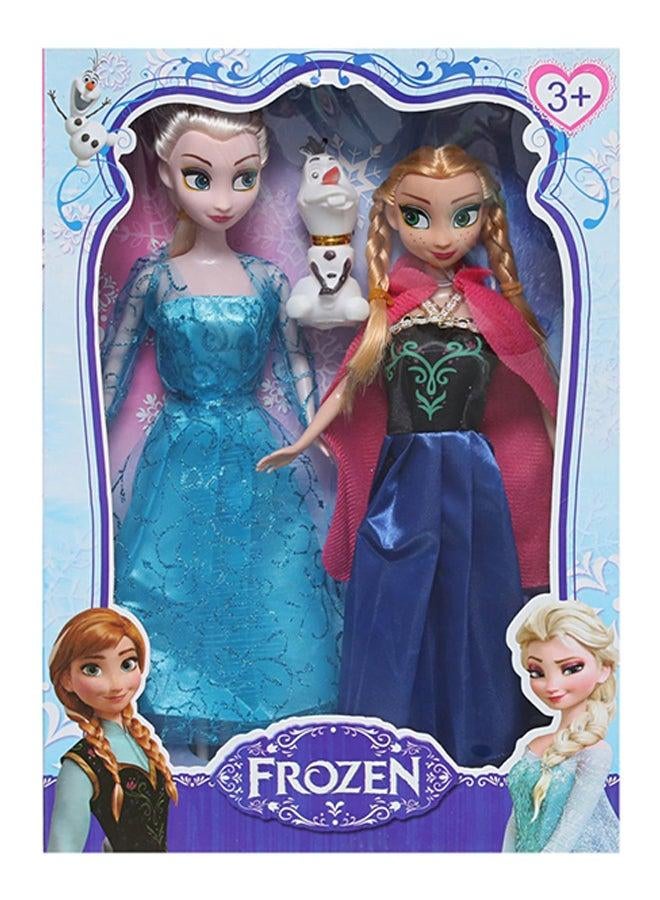 Frozen Dinnerware Frozen 2 Doll Set in Box – Stylish dolls designed with Frozen characters for children, perfect for gifts and imaginative play - Image 1