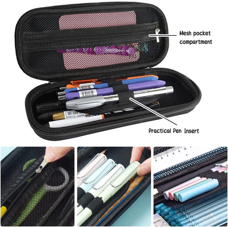 Pencil Case for Kids Boys 3D Astronaut Large Capacity Waterproof Pencil Box with Compartments Cute Pen Pouch for Kindergarten and School (Black) - Image 3