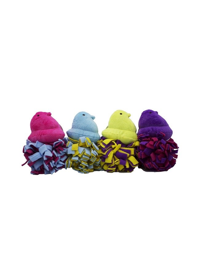 Peeps for Pets Plush Chick Fleece Bottom Toy for Dogs for Pets Squeaker Dog Toy, Yellow/Purple| Dog Toy is a Fun and Cute Way to Entertain Your Pet - Image 3
