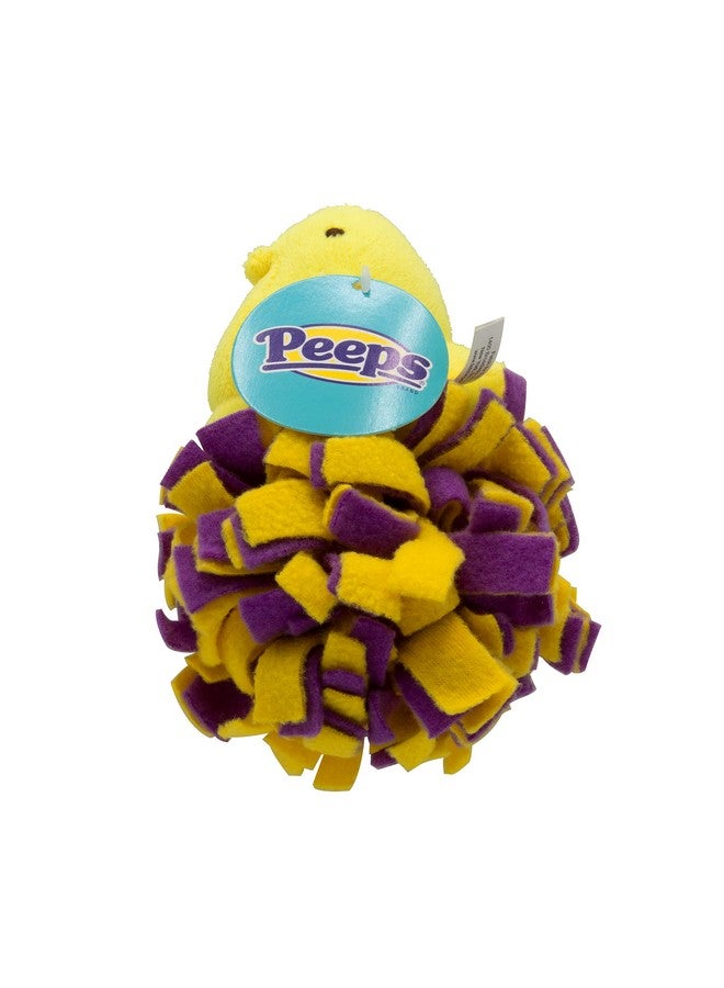 Peeps for Pets Plush Chick Fleece Bottom Toy for Dogs for Pets Squeaker Dog Toy, Yellow/Purple| Dog Toy is a Fun and Cute Way to Entertain Your Pet - Image 2