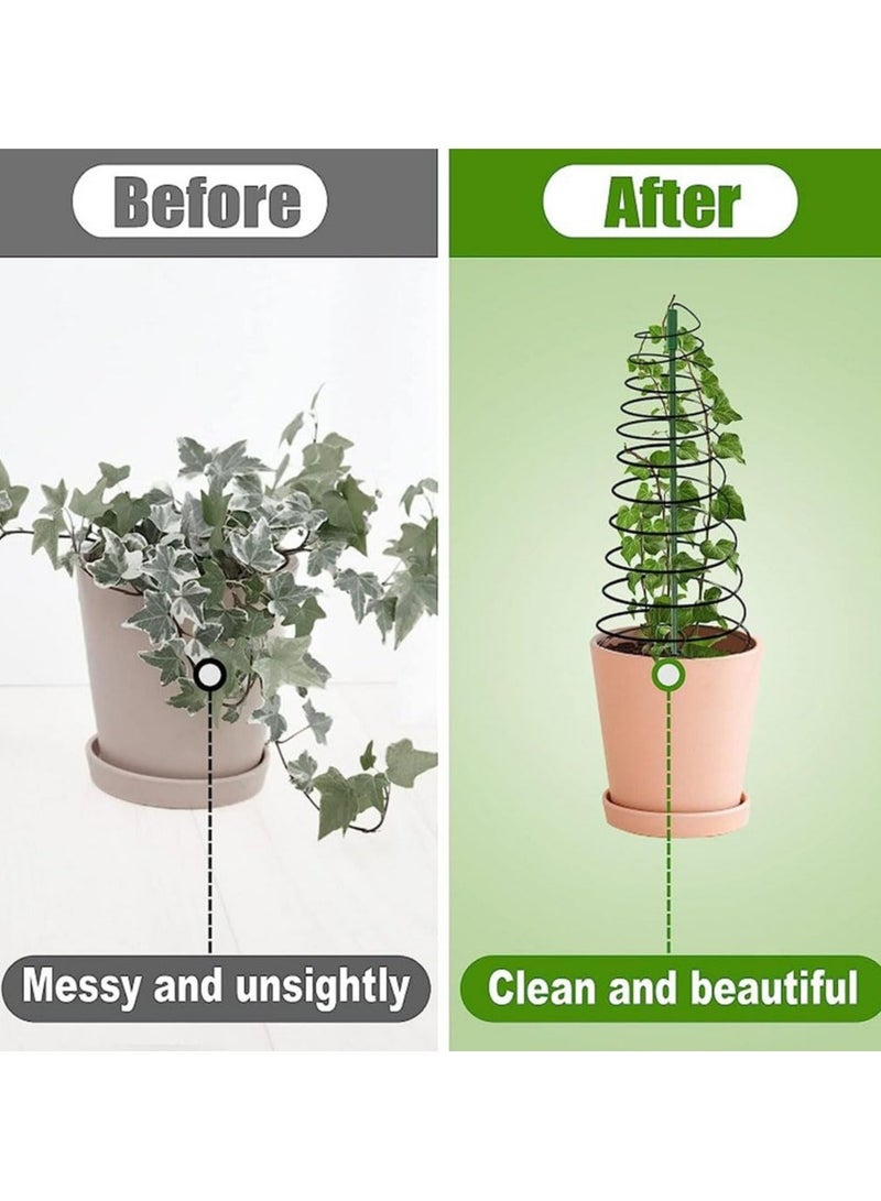 CMGTYYD Pea Trellis Green Bean Trellis for Garden,Trellis Climbing Plant Stand Garden Folded Sugar Tower Support Trellis with Strut,Outdoor Metal Rustproof Growing Cage for Vine Vegetable Flower-1 Set - Image 4