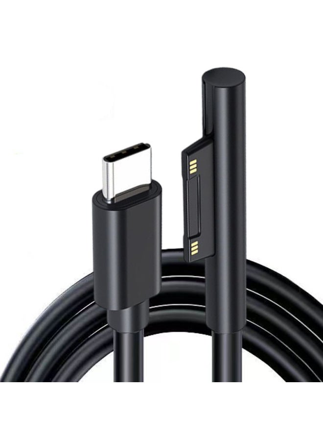 C- Surface Charging Cable For Pro7 Charging Pd100w Compatible Pro3/4/5/6 Microsoft Charging Cable-Color:Surface5 Pvc 1.8m (65w) - Image 1