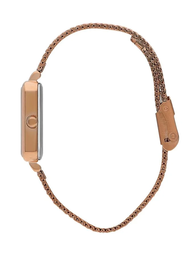 لي كوبر Women's Mesh Analog Watch LC07815.420 - 20,5x26 mm