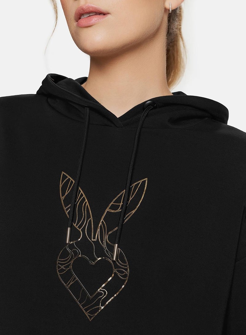 Cardio Bunny هودي كارديو باني بتصميم كبير مميز - Image 3