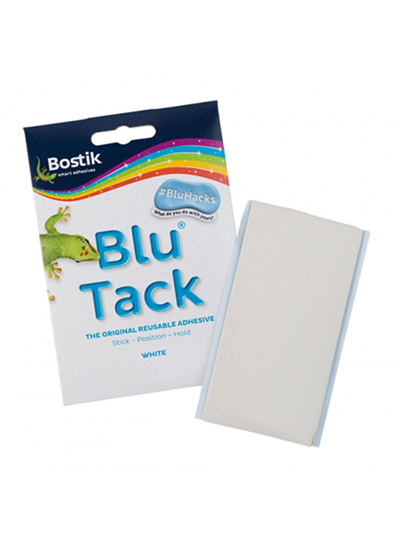 Bostik Bostik Blu Tack Handy White 45g: Multipurpose Adhesive Putty for Home, Office, and School Use,Multipurpose Reusable Adhesive, Clean, Safe & Easy to Use, Non Toxic, Handy size  - Image 2