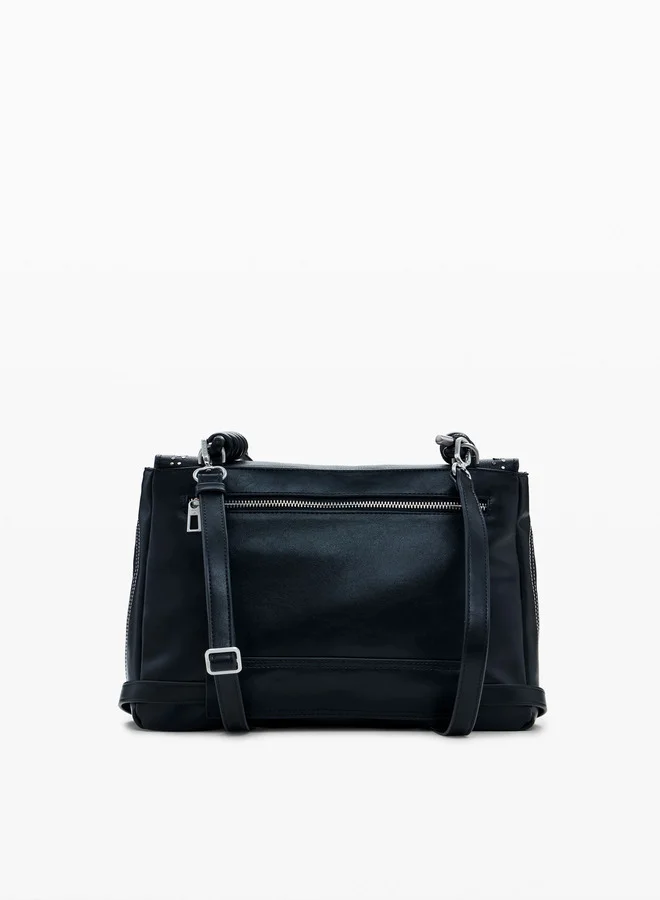 DESIGUAL Medium Convertible Studded Bag