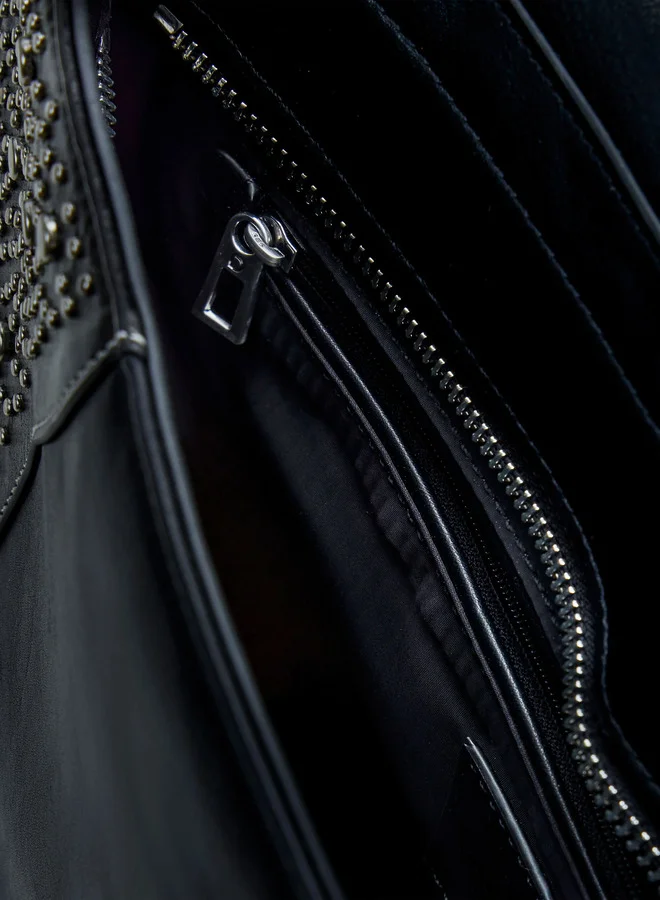 DESIGUAL Medium Convertible Studded Bag