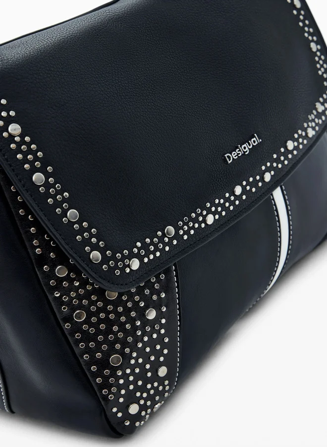 DESIGUAL Medium Convertible Studded Bag