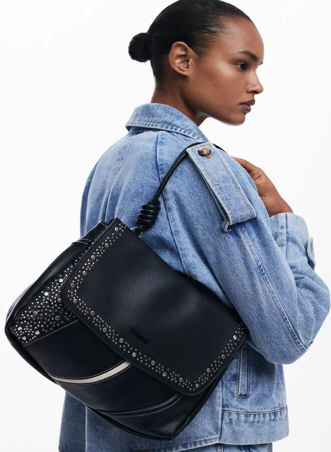 DESIGUAL Medium Convertible Studded Bag