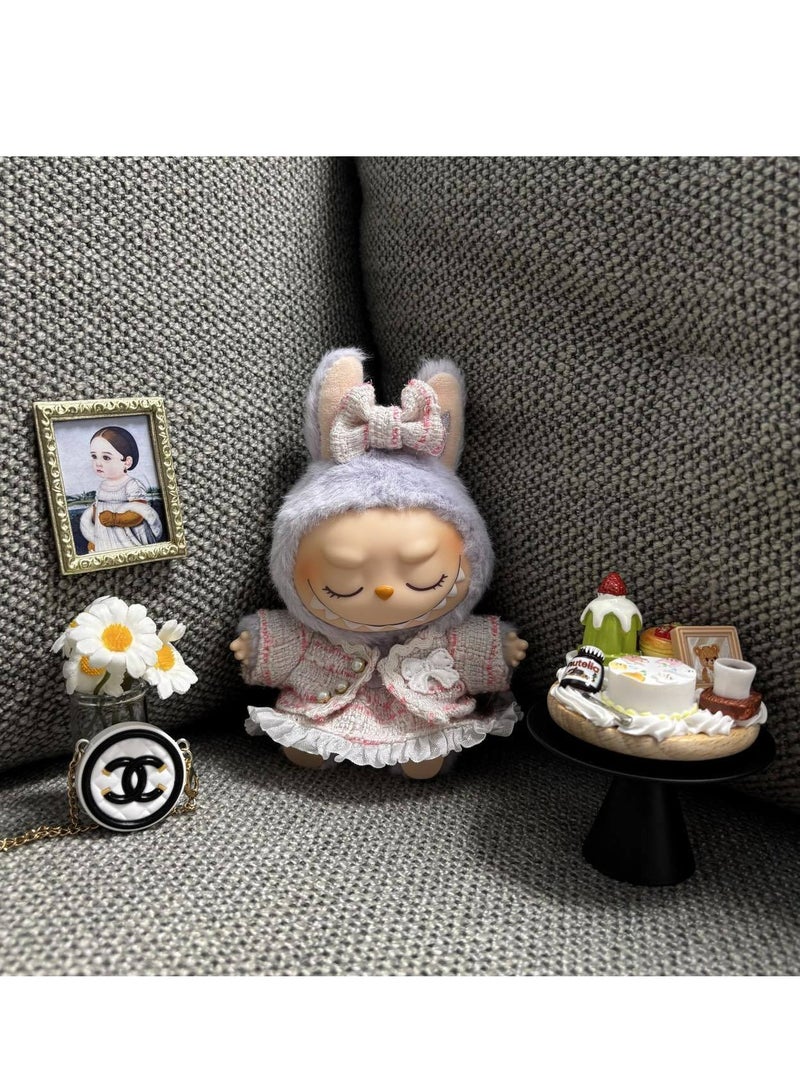 Labubu doll clothes, Labubu clothes, handmade crochet doll clothes for 6.7 inch dolls, high quality Labubu clothes and accessories, elegant clothes for Labubu dolls (bag not included)