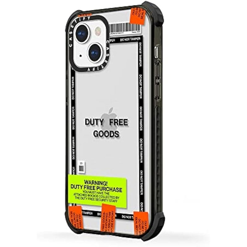 Casetify Ultra Impact Case for iPhone 13 Mini - Duty Free - Clear Black - Image 2