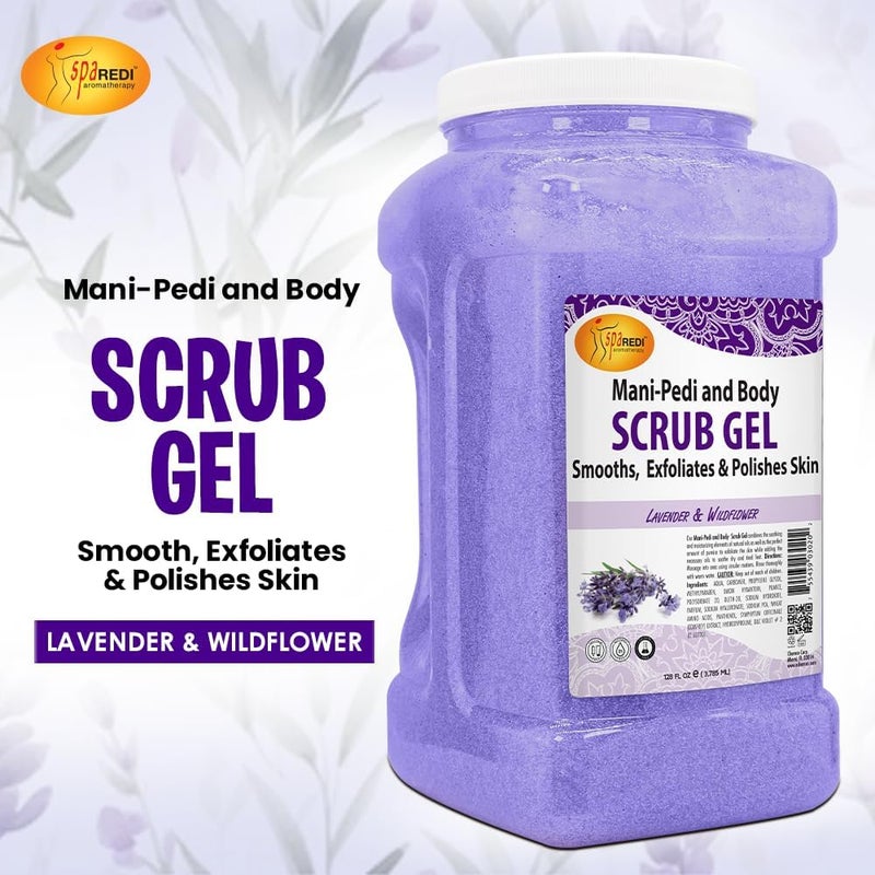 SPA REDI Exfoliating Body & Skincare Treatment â€“ Multi-Purpose Professional & At-Home Skin Refinement | Exfoliate. Hydrate. Transform for Holistic Transformation | Lavender & Wildflower 128 Oz - Image 2