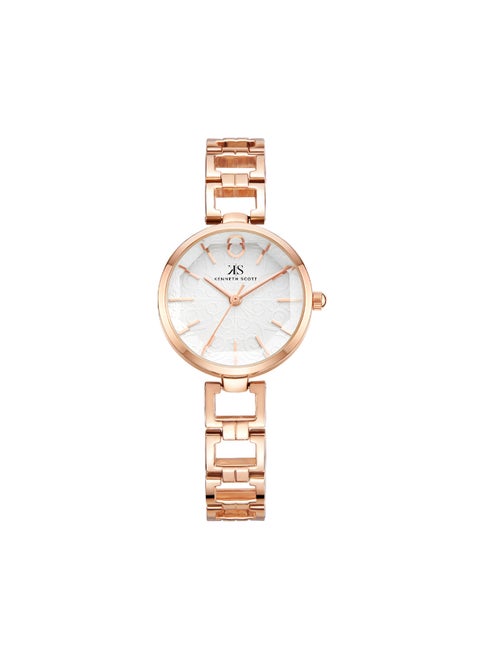 Women's Analog Round Shape Alloy Wrist Watch K23514-RBKW - 28 Mm