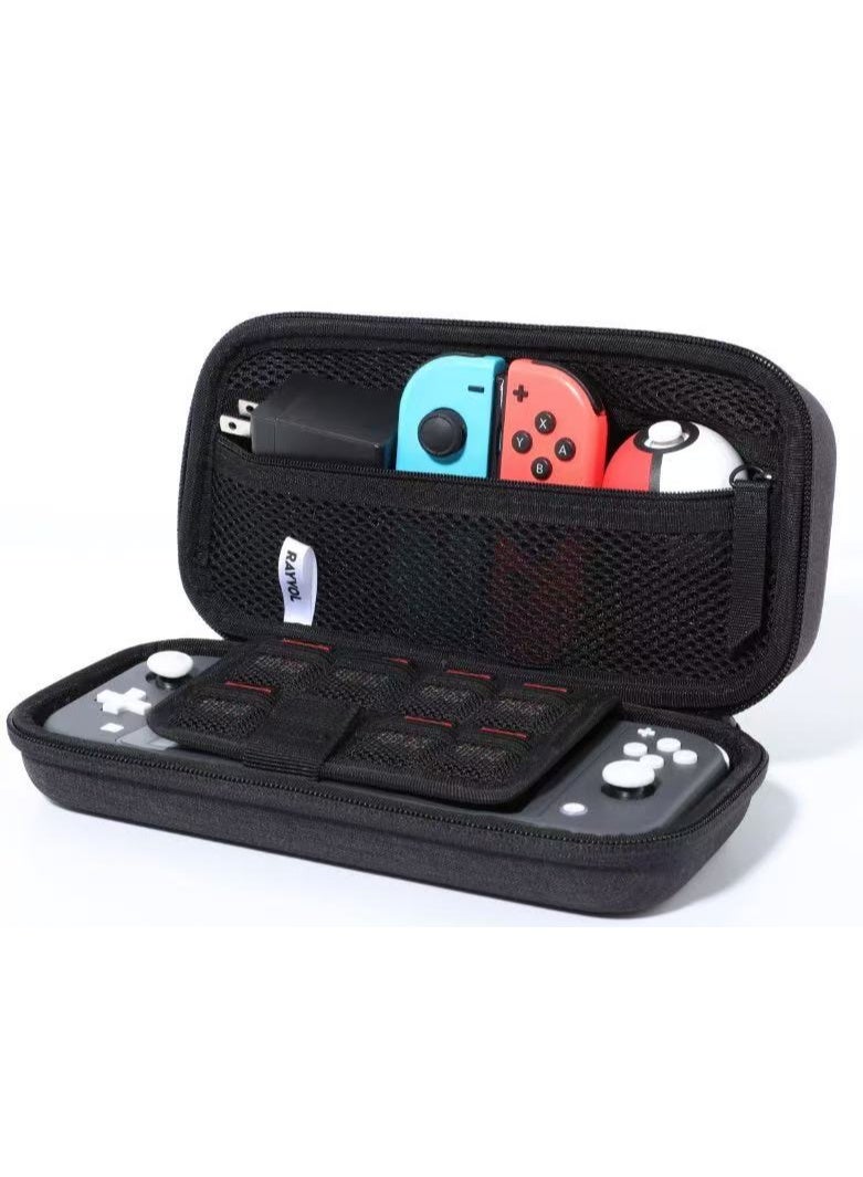Carrying Case for Nintendo Switch Lite - with Screen Protector, Grip Case,  Upgraded YKK Zipper Premium EVA Travel Pouch Protective Cover, 8 Game Cartridges - Image 2