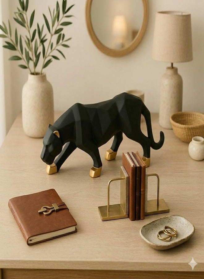 AABCO Premium Black and Golden Panther Home Decor/Stylish Panther Statue for Modern Home Decor/Decorative Showpiece/Designer Panther's Showpiece for Bedroom & Office - Image 2