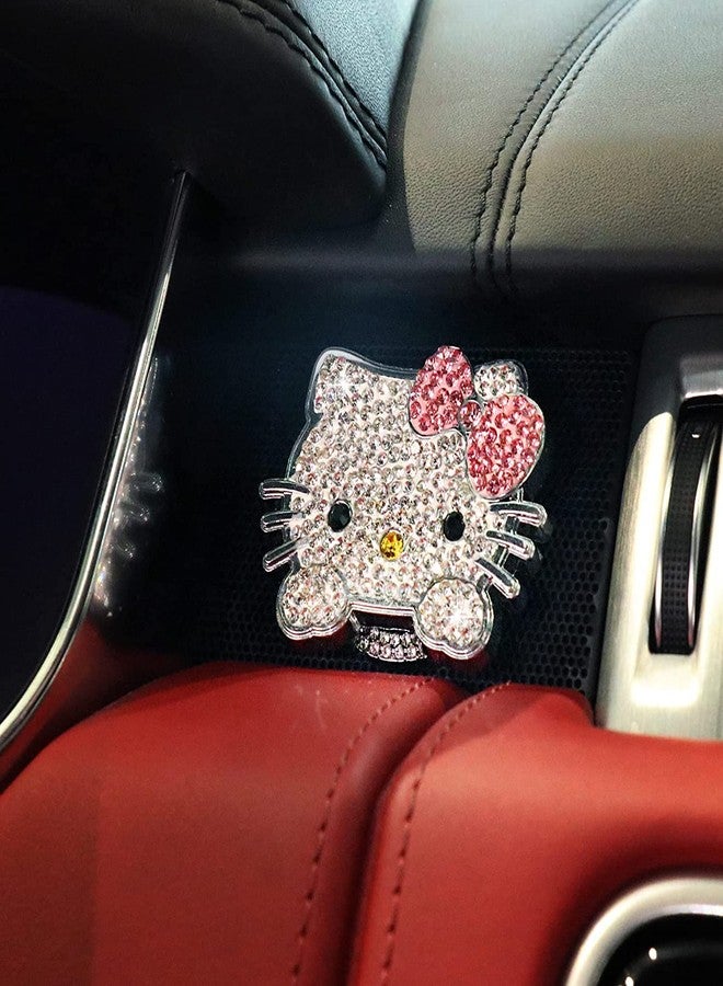 PANGPAI Bling Car Push to Start Button Cover Accessories, Cute Car Accessories for Women, Crystal Rhinestone Car Engine Start Stop Button Cover, Pink Car Decal for Women, Girly Car Decoration Interior Sticker - Image 5