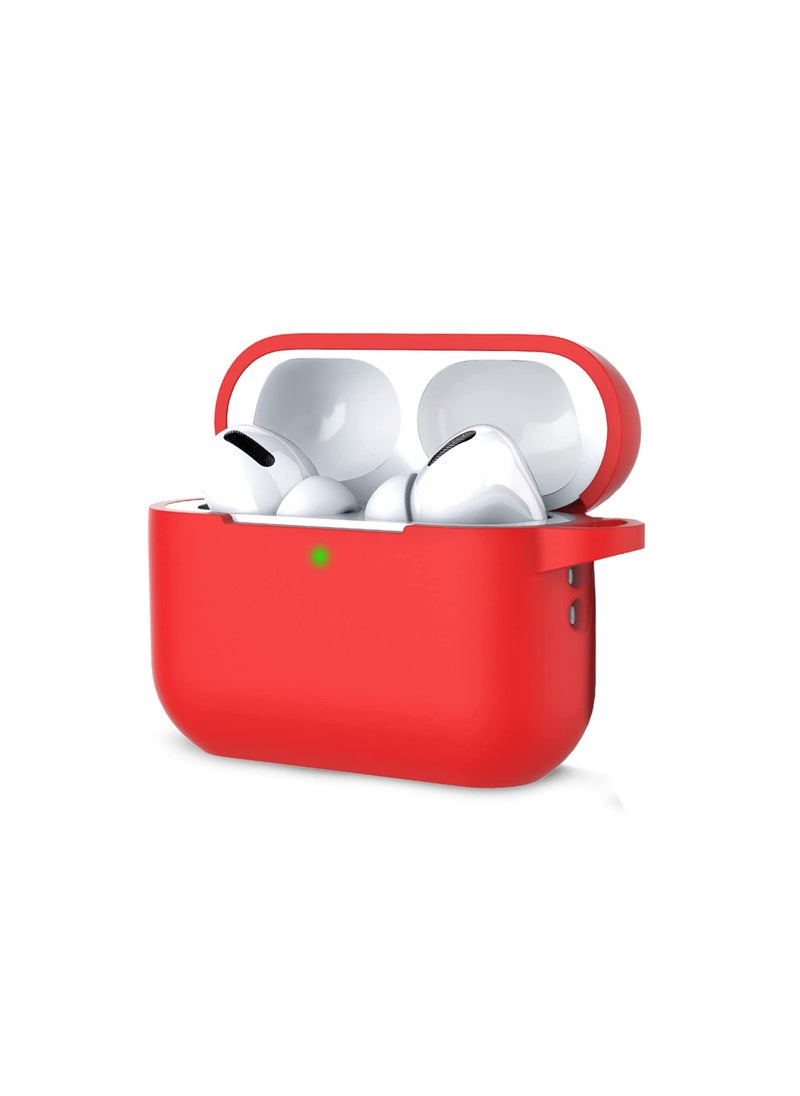 YONK - Airpods Pro 2nd generation Case, Silicone Case Cover Compatible with Airpods Pro 2nd generation Replacement Shockproof with Keychain for Men Women And incase lanyard RED - Image 1