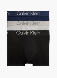 Men's 3-Pack Trunks Underwear - Modal, Black