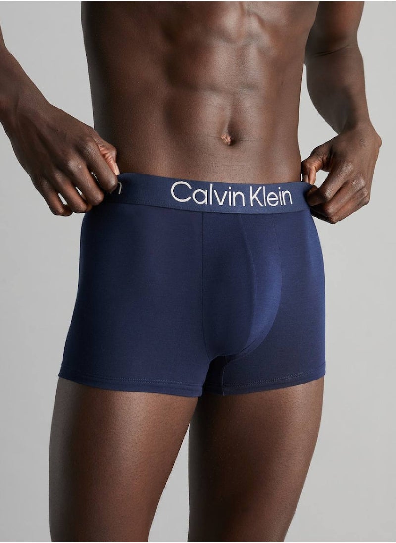 CALVIN KLEIN - Men's 3-Pack Trunks Underwear - Modal, Black - Image 1