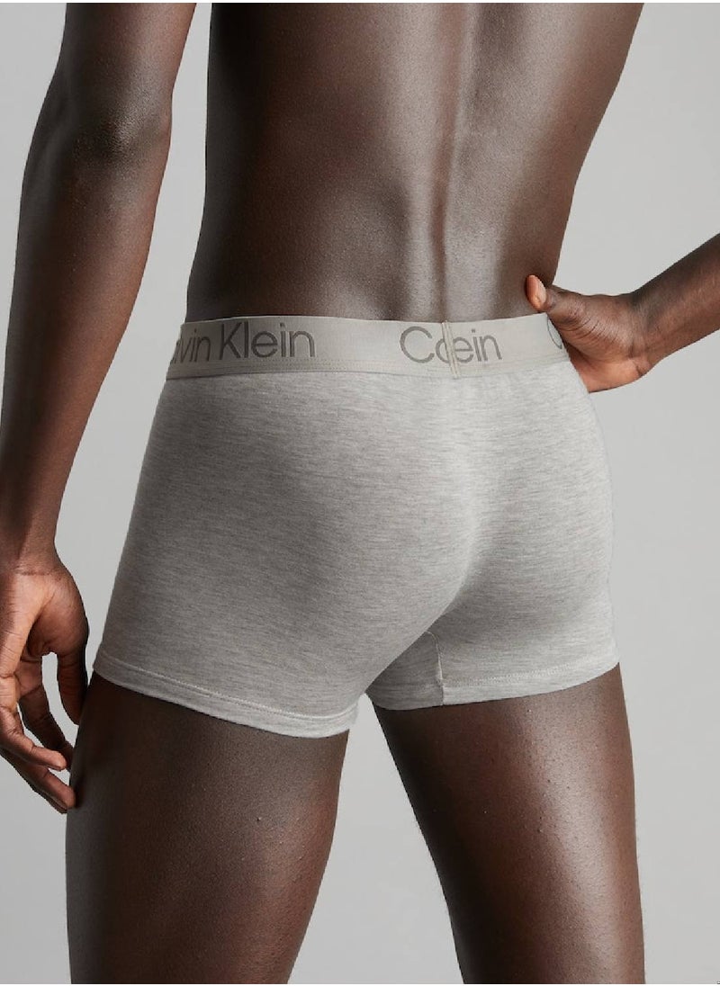 CALVIN KLEIN - Men's 3-Pack Trunks Underwear - Modal, Black - Image 1