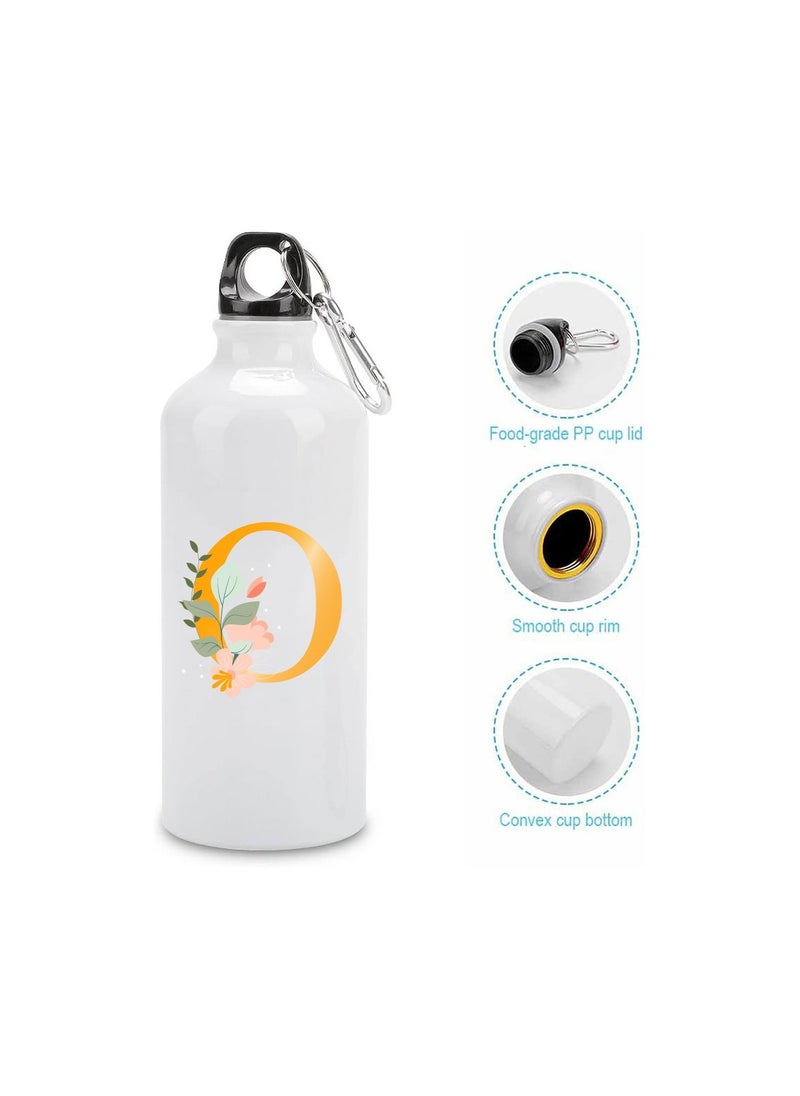 Flask Water Bottle With Initial Letters Printed On It - Gift for Family - Friends