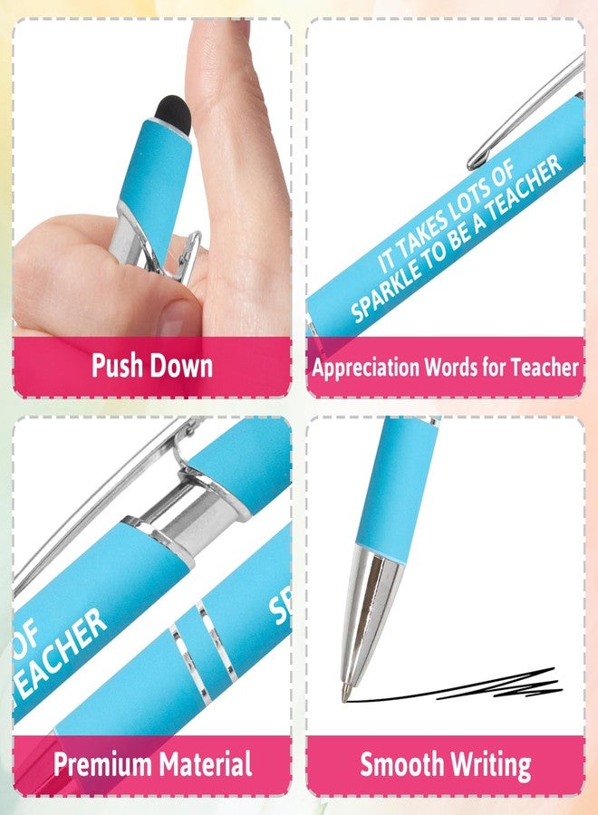 Fancy Land Teacher Ballpoint Pens Teacher Appreciation Gift Inspirational Motivational Pen Set for Teachers School Classroom Office Supplies Graduation Holiday Favors 10Pcs - Image 4