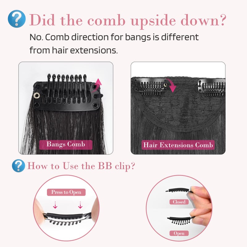 REECHO Side Air Bangs, 12 inch Long Wavy Curly Clip in Bangs Front Side Bangs for Women Daily Use 2 PCS Set Long Temples (Dark Blonde) - Image 4