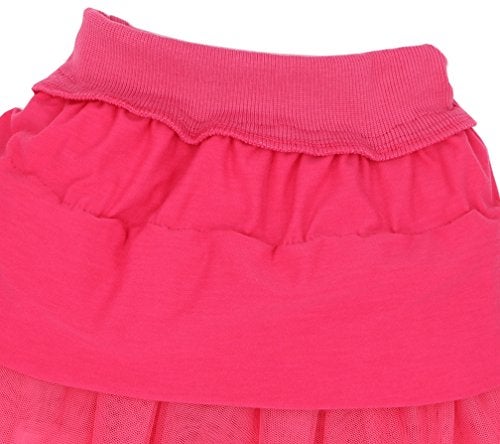 Tortoise & Rabbit Little Girls and Big Girls Tulle Tutu Skirt,Hot Pink,4-5T - Image 5