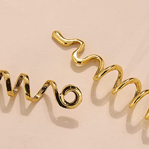 FRDTLUTHW Gold Snake Hair Jewelry for Braids, Halloween Hair Decoration, Dreadlock Accessories for Women(pack of 6) - Image 5