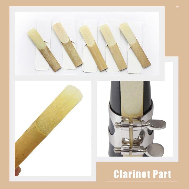 10pcs Clarinet Reeds Strength 2.5 for B-flat Clarinet Professional Woodwind Instrument Accessories Suitable for Beginner and Player Use - Image 4