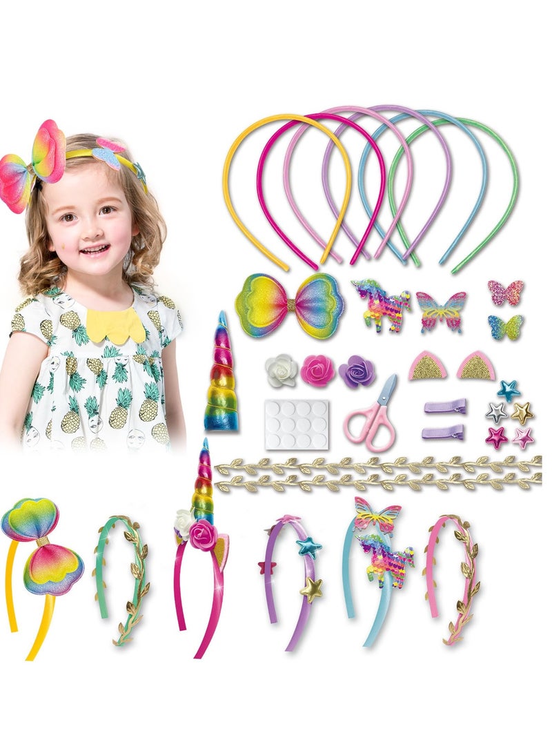 Mordely Girls Toys Age 3-12,Craft Kits Girls Hair Accessories 4-10 Year Old Kids Gifts Toys for Girls Birthday Presents DIY Easter Gifts,Allows Girls to Make Their Unique DIY - Image 1