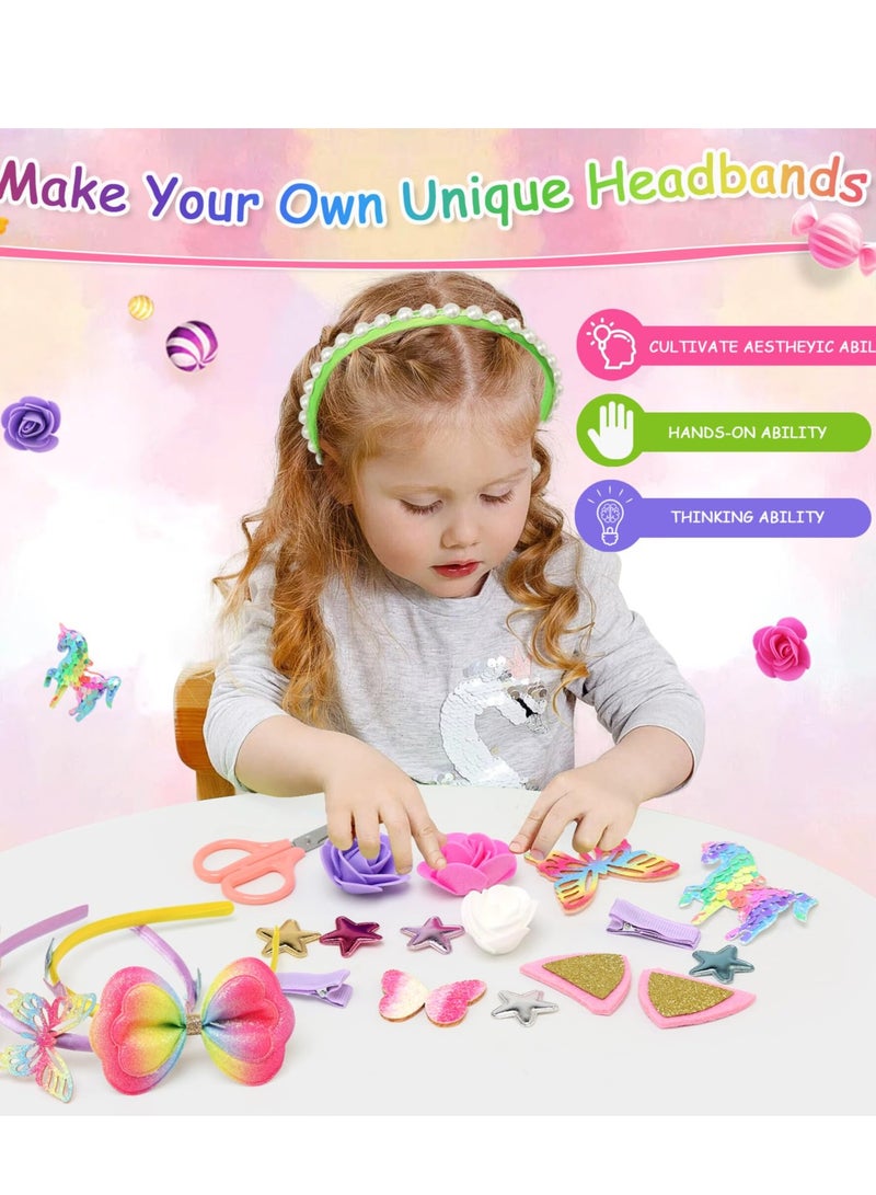 Mordely Girls Toys Age 3-12,Craft Kits Girls Hair Accessories 4-10 Year Old Kids Gifts Toys for Girls Birthday Presents DIY Easter Gifts,Allows Girls to Make Their Unique DIY - Image 5