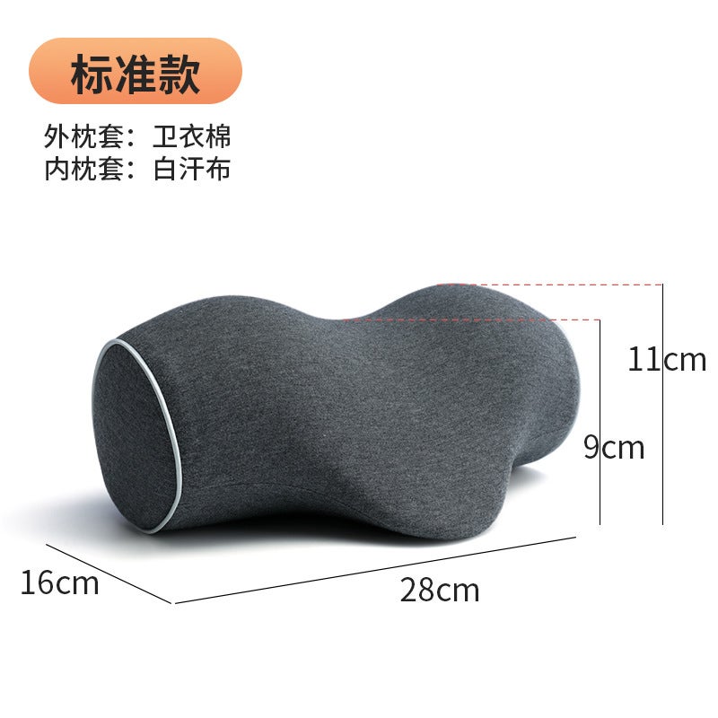 Cervical pillow memory foam pillow core pure cotton cervical special pillow reverse bow neck dredging traction pillow wholesale neck pillow  - Image 1