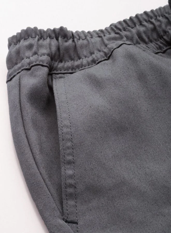 شركة المرآب الهندية Men Slim Fit Solid Mid-Rise Stretchable Chino Joggers