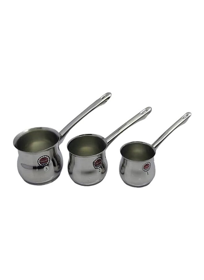 Younesteel Classic Stainless Steel 3-Piece Coffee Pot Set 