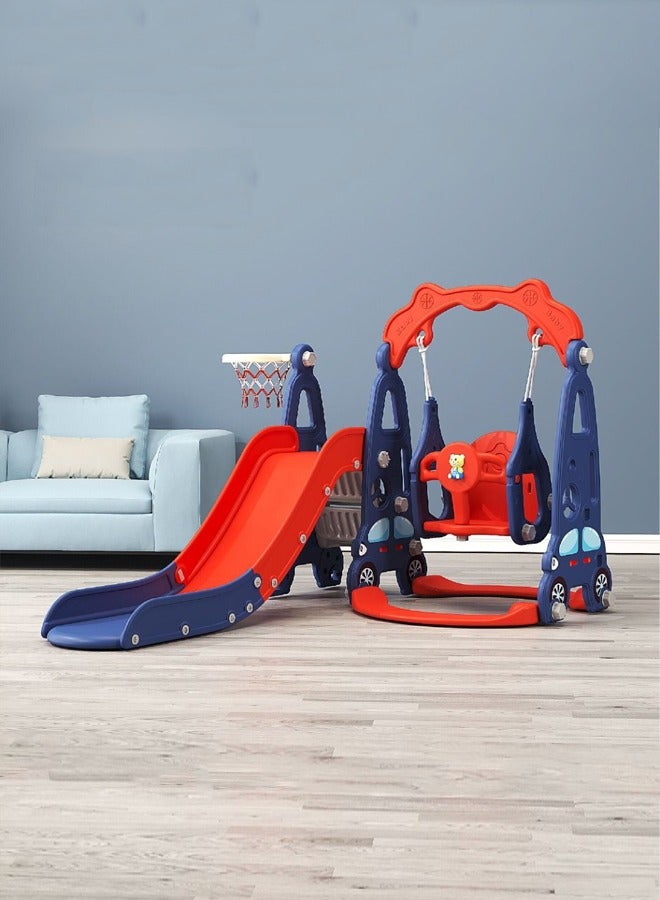 JSAITOYS Home Car Theme Swing Slide Set Family Amusement Park Children Multi-Functional Toys  - Image 1
