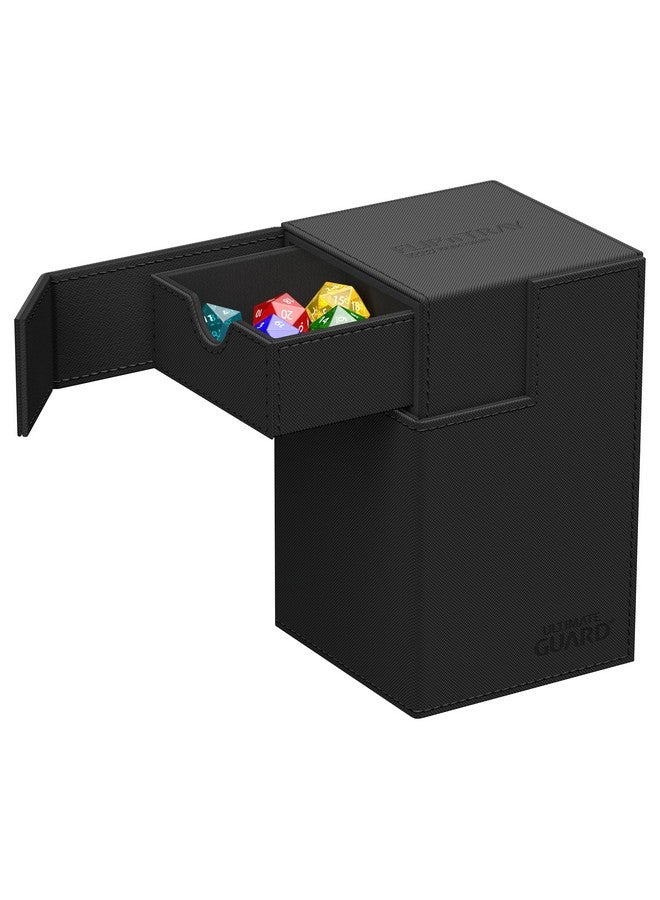 ألتيميت جارد حافظة Flip 'N' Tray 100+ Deck لـ 100 بطاقة Tcg مزدوجة الأكمام + صينية النرد إغلاق مغناطيسي أسود مستقل وبطانة من الألياف الدقيقة - Image 2