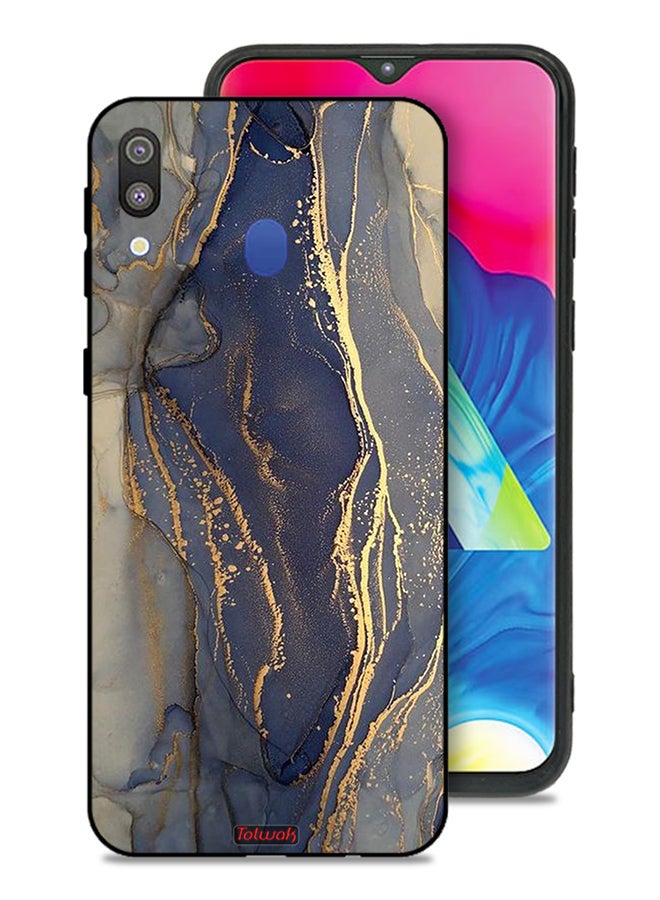 Tolwak Samsung Galaxy M20 Protective Case Cover Gliter Marble Pattern - Image 1
