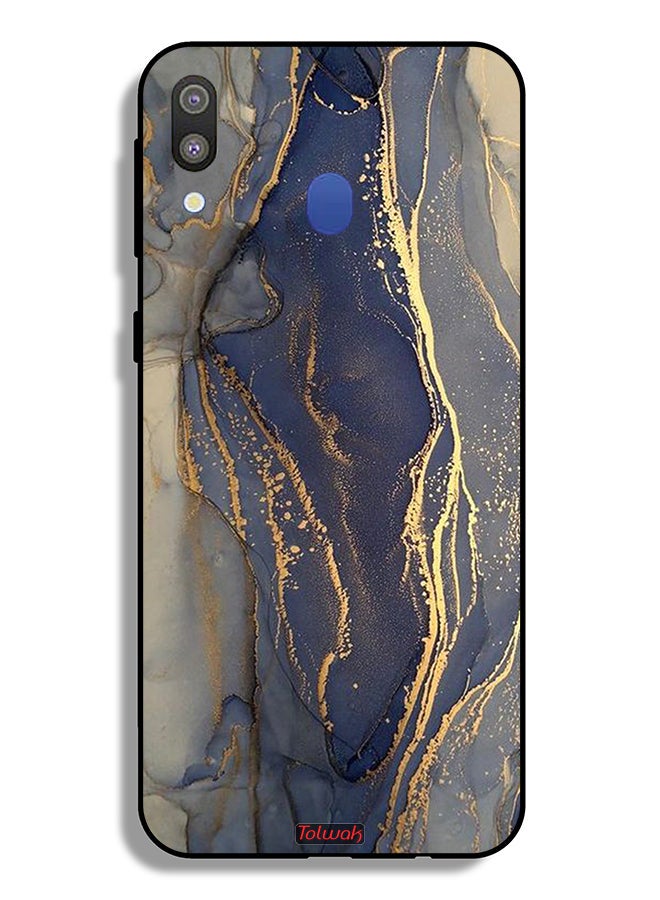Tolwak Samsung Galaxy M20 Protective Case Cover Gliter Marble Pattern - Image 2